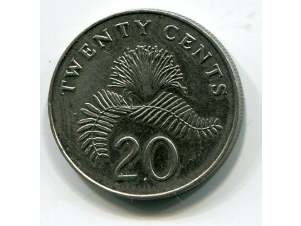 SINGAPUR. 20 cents 1986.