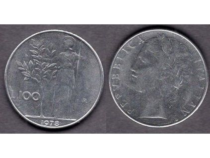 ITÁLIE. 100 lire 1978. KM-96