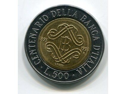 ITÁLIE. 500 lire 1993/R.