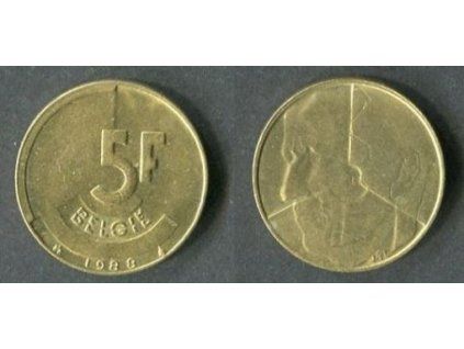 BELGIE. 5 francs 1988. BELGIE.