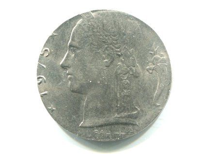 BELGIE. 5 francs 1975. BELGIE. Menší střížek 21,5 mm.