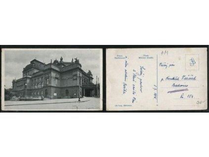 PLZEŇ. Městské divadlo. 1945.