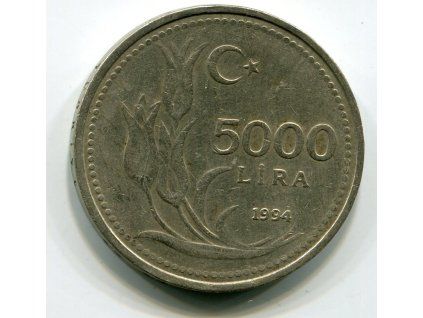 TURECKO. 5000 lira 1994.