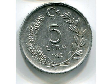 TURECKO. 5 lira 1982.