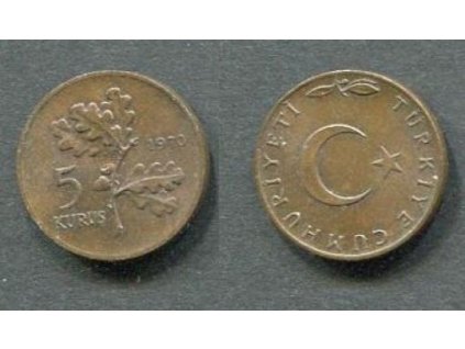 TURECKO. 5 kurus 1970. KM-890.2
