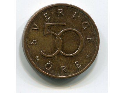 ŠVÉDSKO. 50 öre 2000. KM-878