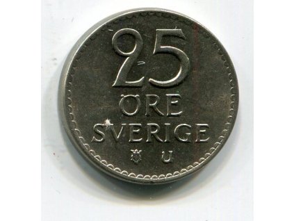 ŠVÉDSKO. 25 öre 1963. KM-836
