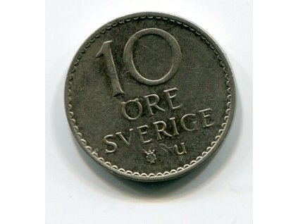 ŠVÉDSKO. 10 öre 1972. KM-835