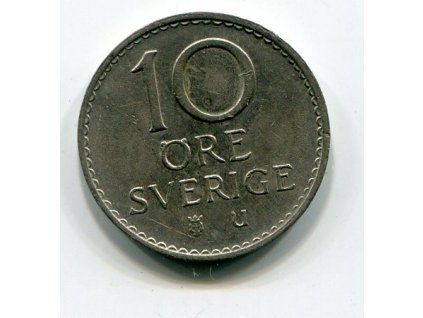 ŠVÉDSKO. 10 öre 1968. KM-835