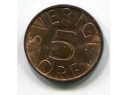 ŠVÉDSKO. 5 öre 1977. KM-849