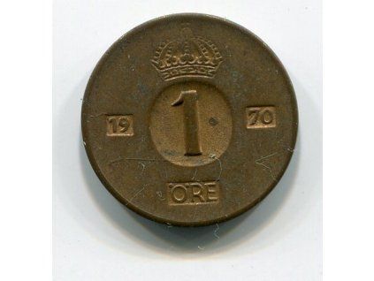 ŠVÉDSKO. 1 öre 1970. KM-820