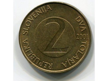 SLOVINSKO. 2 tolarja 2001. KM-5