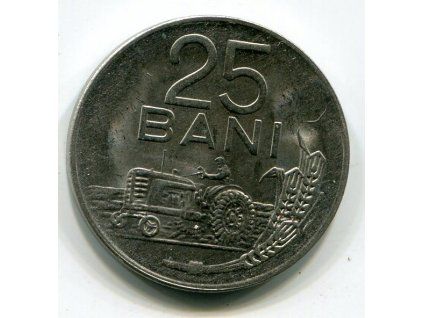RUMUNSKO. 25 bani 1966. KM-94