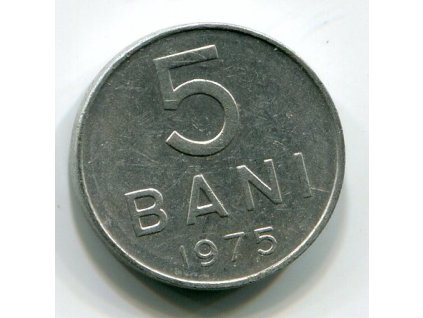 RUMUNSKO. 5 bani 1975.