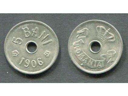 RUMUNSKO. 5 bani 1906/J. KM-31