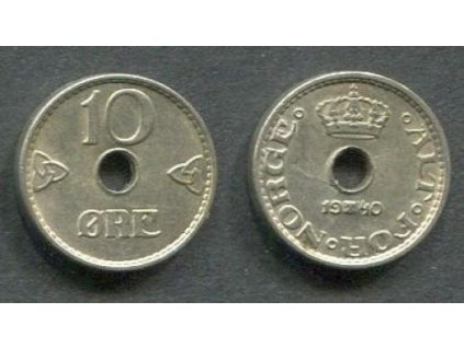 NORSKO. 10 öre 1940. KM-383