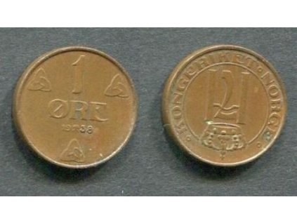 NORSKO. 1 öre 1938. KM-367