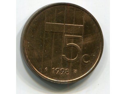 NIZOZEMÍ. 5 cents 1998. KM-181