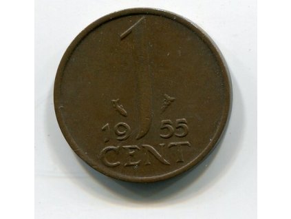 NIZOZEMÍ. 1 cent 1955.