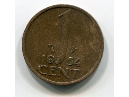 NIZOZEMÍ. 1 cent 1954. KM-180