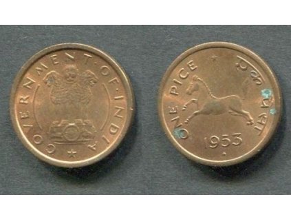 INDIE. 1 pice 1953, diamant. KM-1.4