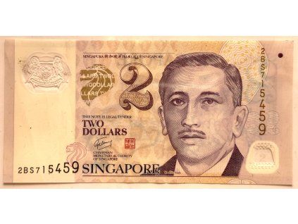 SINGAPUR. 2 dollars.