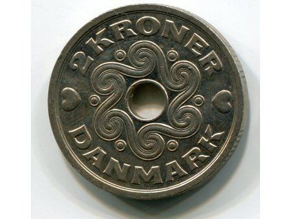 DÁNSKO. 2 kroner 1994. KM-874