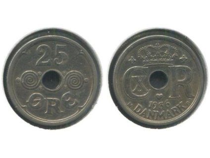 DÁNSKO. 25 öre 1936. KM-823.2