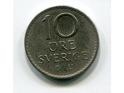ŠVÉDSKO. 10 öre 1968. KM-835