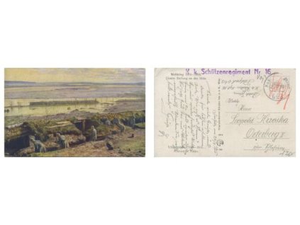 Weltkrieg 1914-1916. Unsere stellung an der Nida.
