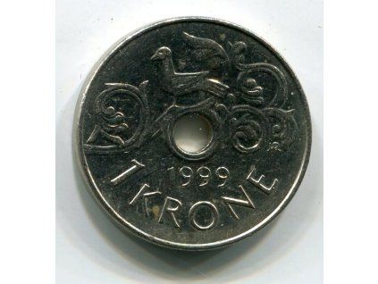 NORSKO. 1 krone 1999.
