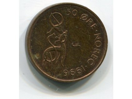 NORSKO. 50 öre 1996.