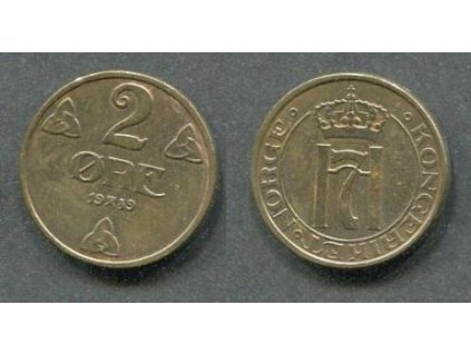 NORSKO. 2 öre 1939. KM-371