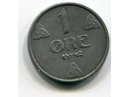 NORSKO. 1 öre 1942. Zn.