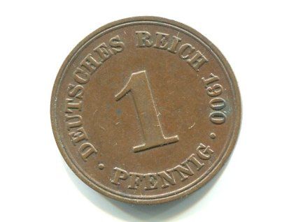 NĚMECKO. 1 Pfennig 1900/A.
