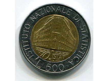 ITÁLIE. 500 lire 1996. KM-181