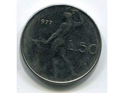 ITÁLIE. 50 lire 1977.