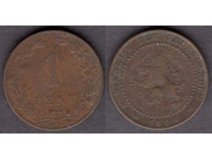 NIZOZEMÍ. 1 cent 1904.