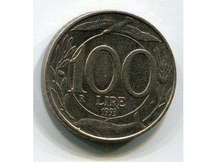 ITÁLIE. 100 lire 1993. KM-159