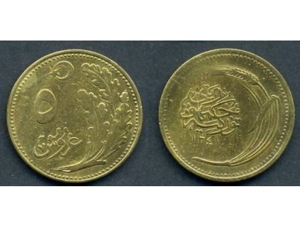 TURECKO. 5 kurus 1341.