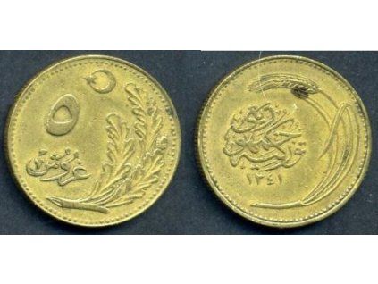 TURECKO. 5 kurus 1341.