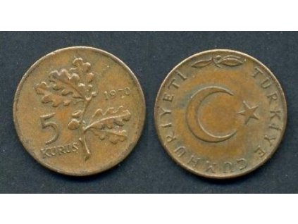 TURECKO. 5 kurus 1970.