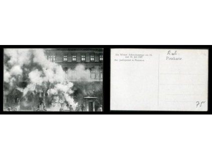 Die Wiener Schreckenstage am 15. and 16. Juli 1927.