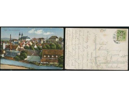 CHEB. Eger. Blick vom Steinbruch. 1922.