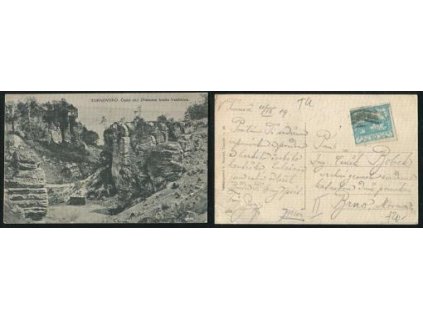 VALDŠTÝN. Zřícenina hradu. 1919.