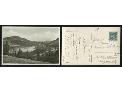 BYSTŘIČKA. Údolní přehrada. 1938.