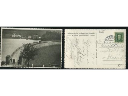 RŮŽĎKA. Turistická útulna na Bystřičské přehradě u Půstů.1933.