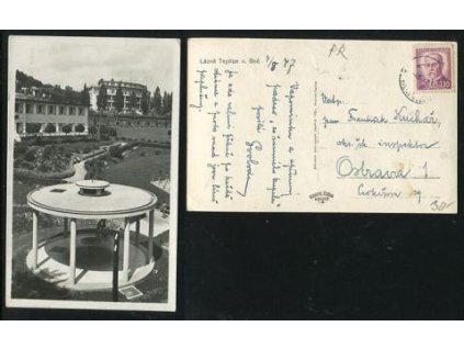 TEPLICE NAD BEČVOU. Lázně. 1947.