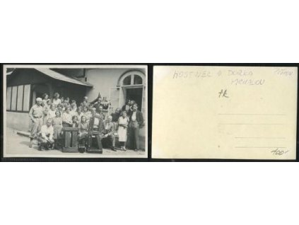 PŘEROV. Michalov. Hostinec u Dorka. Společné foto.