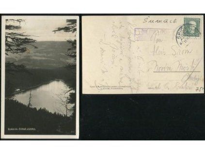ŠUMAVA. Železná Ruda. Černé jezero.